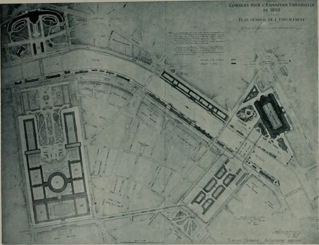 An illustration from Concours pour l'Exposition universelle de 1900; projets exposés au Palais de l'industrie, 1895, leaf 107