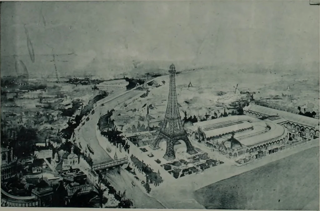 An illustration from Concours pour l'Exposition universelle de 1900; projets exposés au Palais de l'industrie, 1895, leaf 109