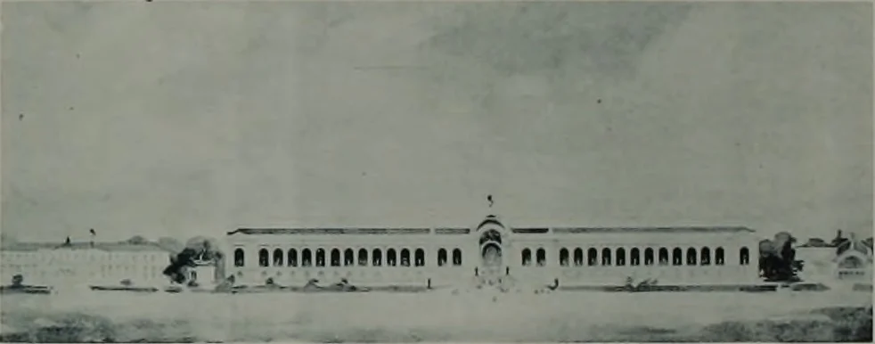 An illustration from Concours pour l'Exposition universelle de 1900; projets exposés au Palais de l'industrie, 1895, leaf 109