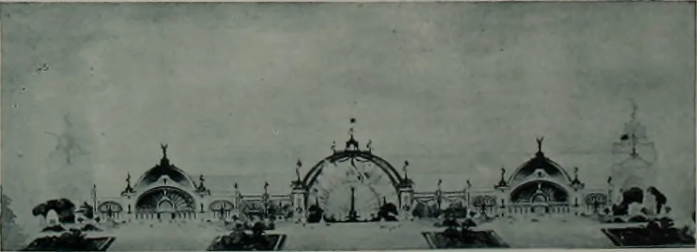 An illustration from Concours pour l'Exposition universelle de 1900; projets exposés au Palais de l'industrie, 1895, leaf 109