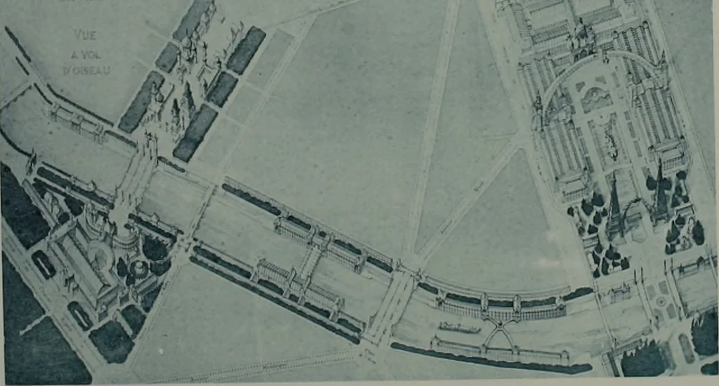 An illustration from Concours pour l'Exposition universelle de 1900; projets exposés au Palais de l'industrie, 1895, leaf 111