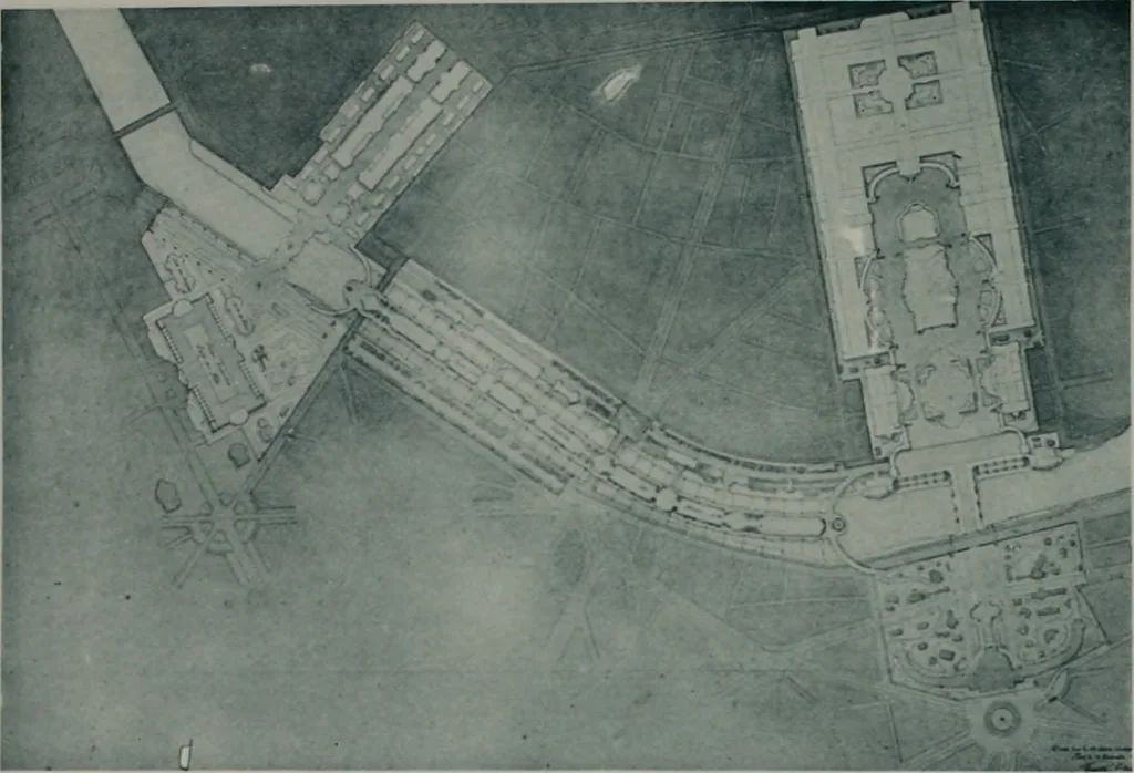An illustration from Concours pour l'Exposition universelle de 1900; projets exposés au Palais de l'industrie, 1895, leaf 113
