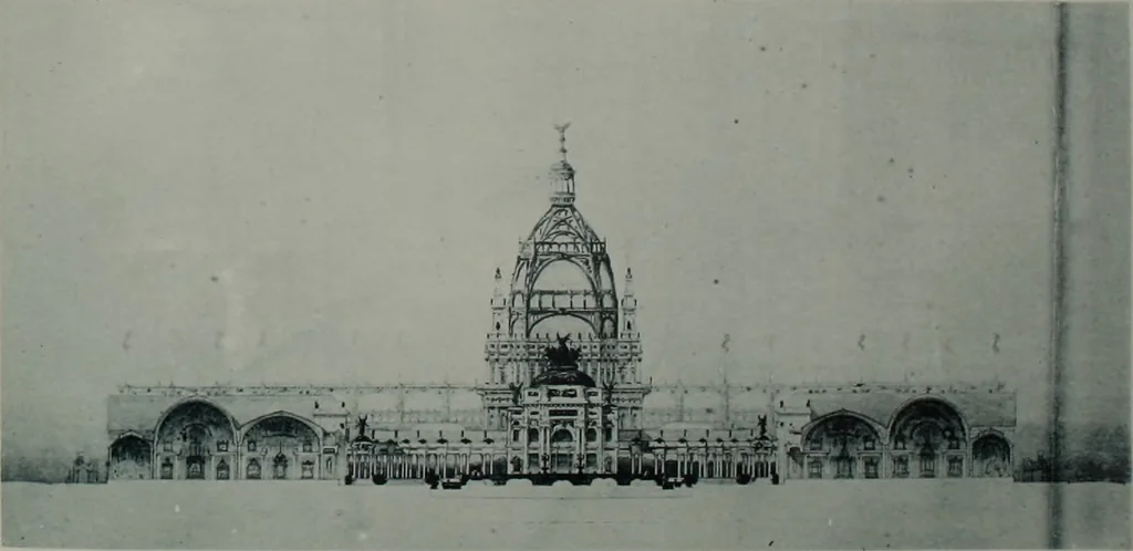 An illustration from Concours pour l'Exposition universelle de 1900; projets exposés au Palais de l'industrie, 1895, leaf 113