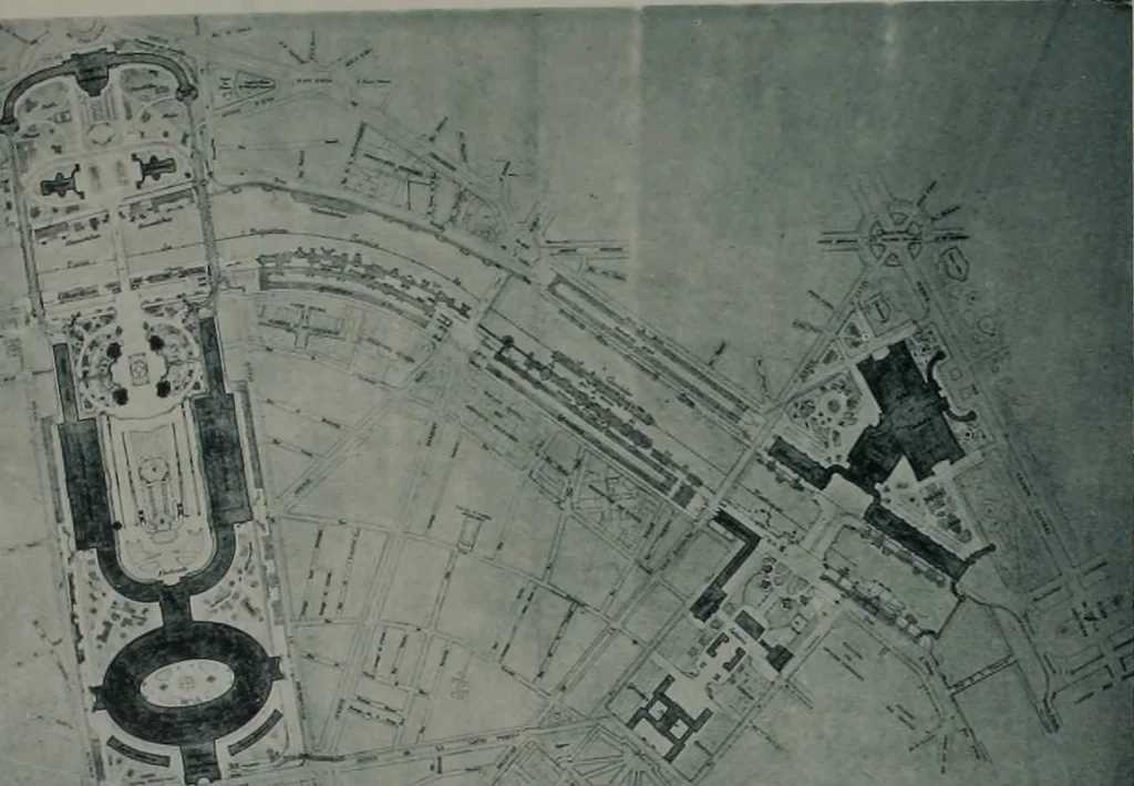 An illustration from Concours pour l'Exposition universelle de 1900; projets exposés au Palais de l'industrie, 1895, leaf 115