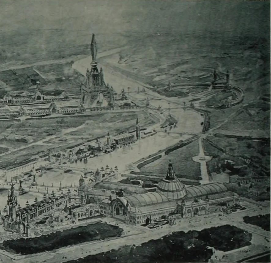 An illustration from Concours pour l'Exposition universelle de 1900; projets exposés au Palais de l'industrie, 1895, leaf 115