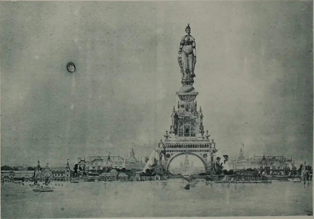 An illustration from Concours pour l'Exposition universelle de 1900; projets exposés au Palais de l'industrie, 1895, leaf 115