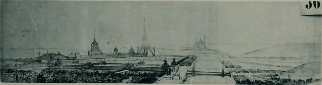 An illustration from Concours pour l'Exposition universelle de 1900; projets exposés au Palais de l'industrie, 1895, leaf 123