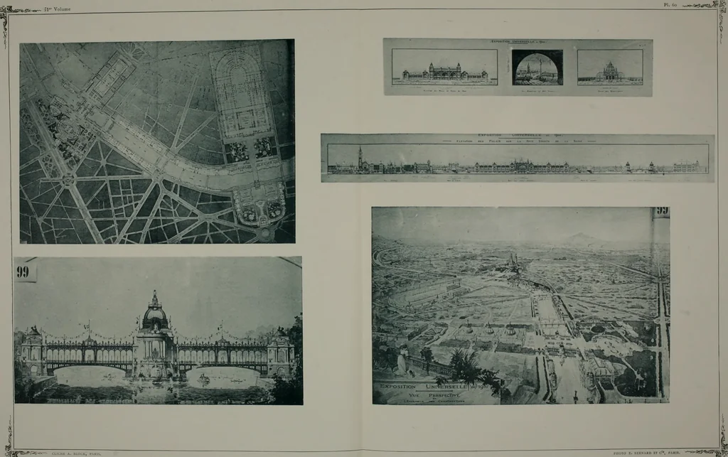 An illustration from Concours pour l'Exposition universelle de 1900; projets exposés au Palais de l'industrie, 1895, leaf 125