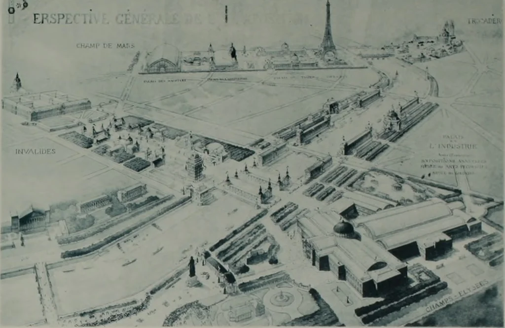 An illustration from Concours pour l'Exposition universelle de 1900; projets exposés au Palais de l'industrie, 1895, leaf 127