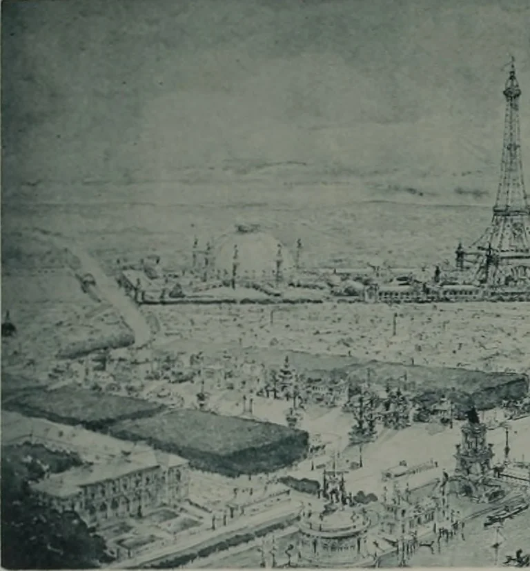 An illustration from Concours pour l'Exposition universelle de 1900; projets exposés au Palais de l'industrie, 1895, leaf 13