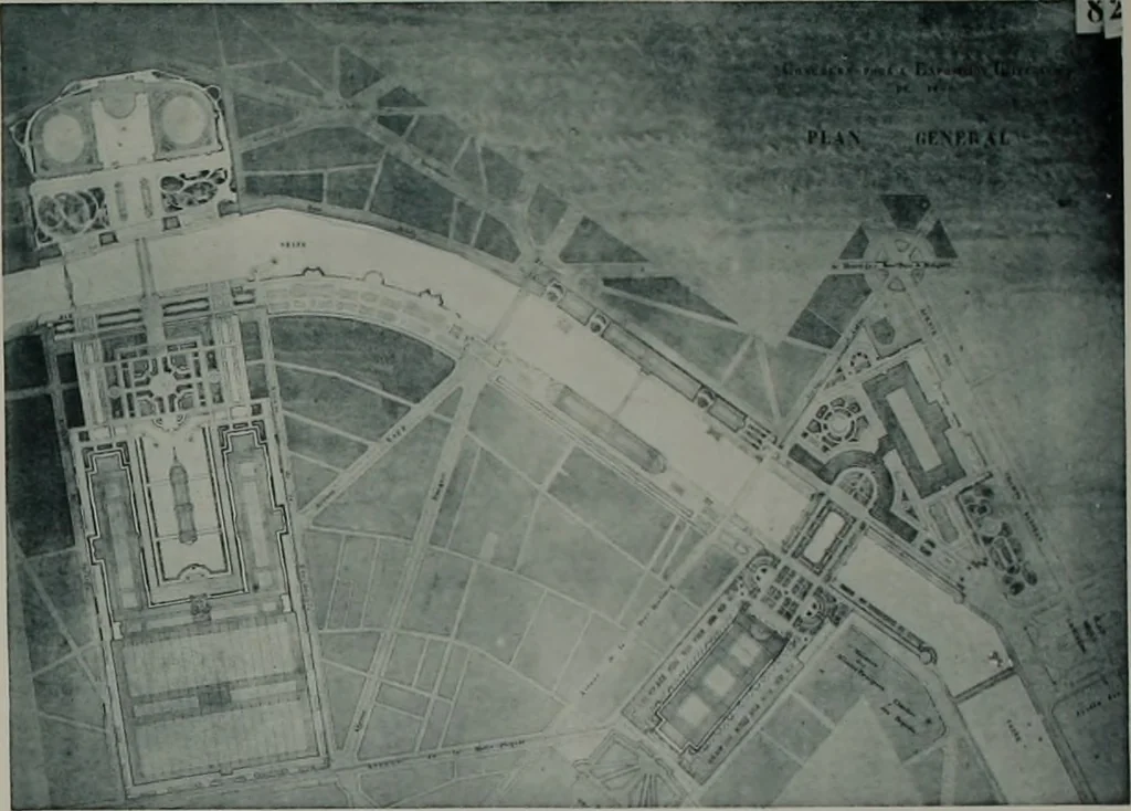An illustration from Concours pour l'Exposition universelle de 1900; projets exposés au Palais de l'industrie, 1895, leaf 133