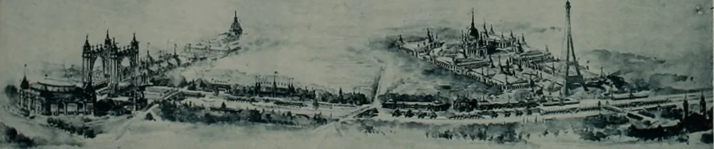 An illustration from Concours pour l'Exposition universelle de 1900; projets exposés au Palais de l'industrie, 1895, leaf 135