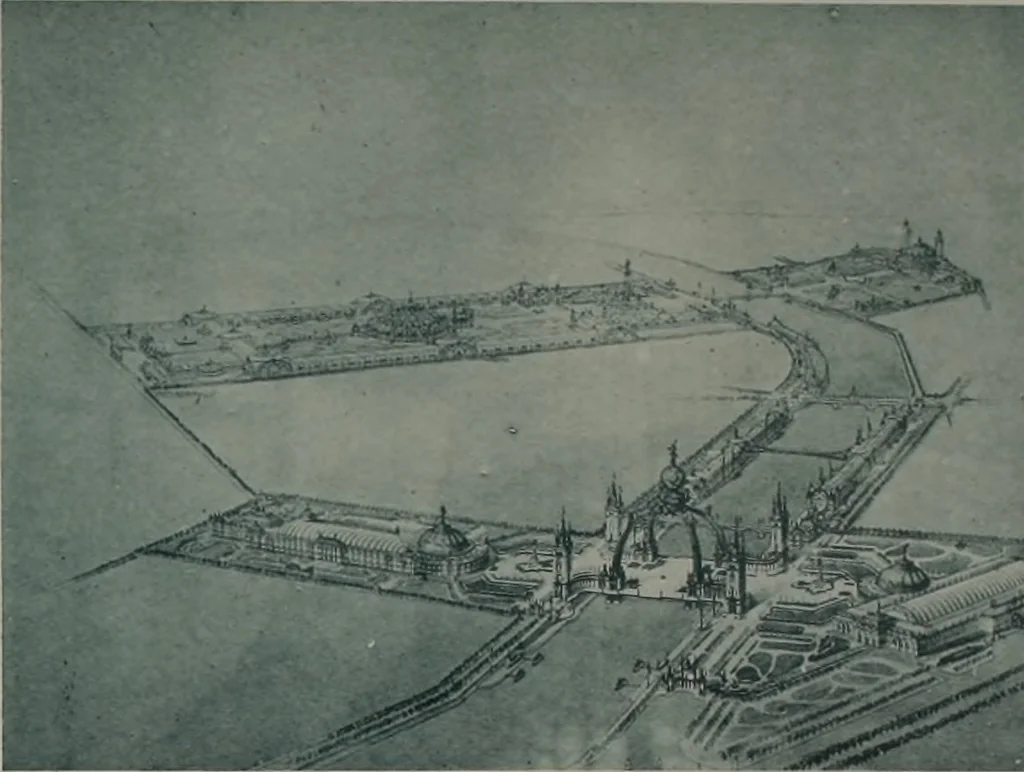 An illustration from Concours pour l'Exposition universelle de 1900; projets exposés au Palais de l'industrie, 1895, leaf 17