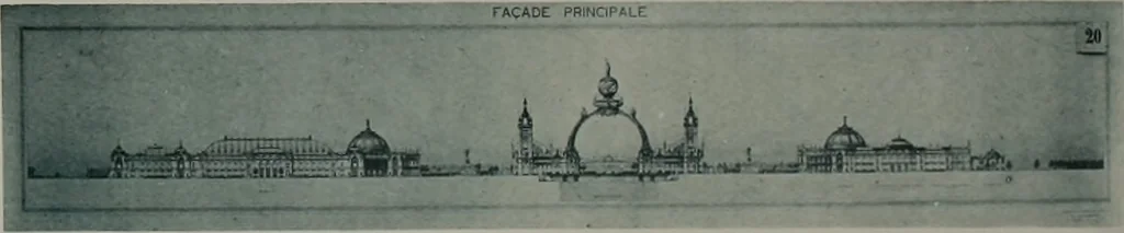 An illustration from Concours pour l'Exposition universelle de 1900; projets exposés au Palais de l'industrie, 1895, leaf 17