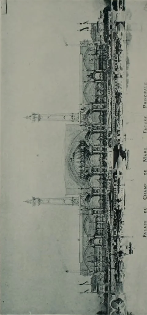 An illustration from Concours pour l'Exposition universelle de 1900; projets exposés au Palais de l'industrie, 1895, leaf 23