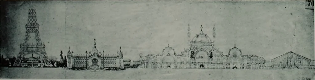 An illustration from Concours pour l'Exposition universelle de 1900; projets exposés au Palais de l'industrie, 1895, leaf 25