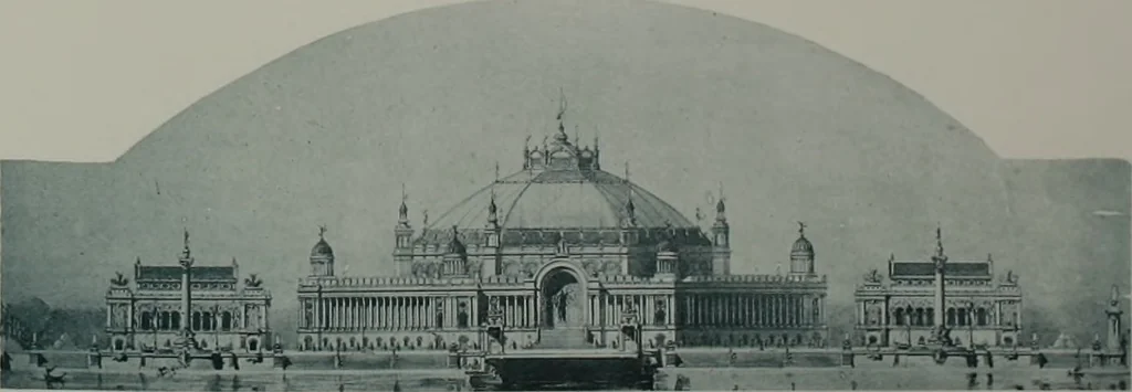 An illustration from Concours pour l'Exposition universelle de 1900; projets exposés au Palais de l'industrie, 1895, leaf 27