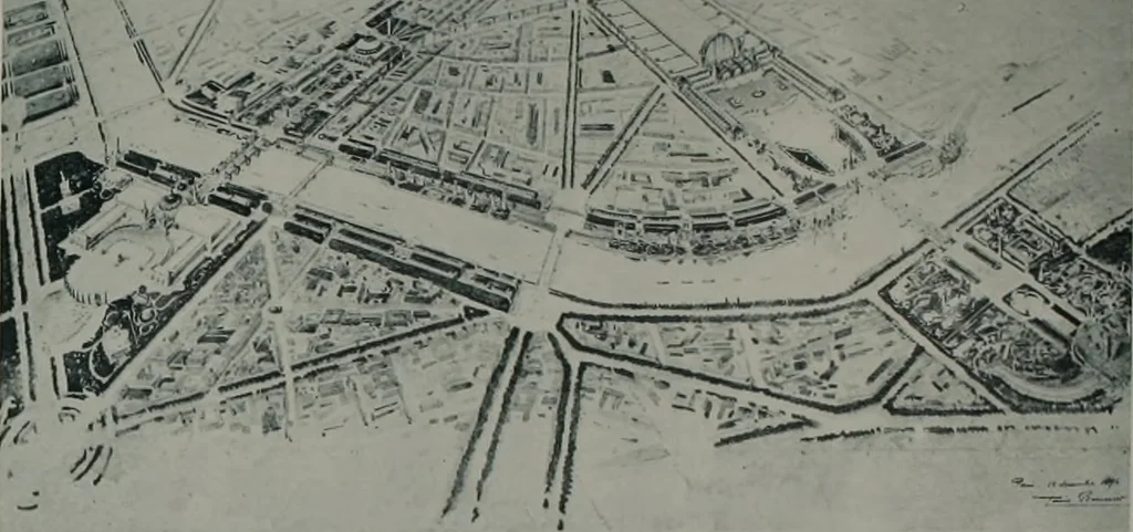 An illustration from Concours pour l'Exposition universelle de 1900; projets exposés au Palais de l'industrie, 1895, leaf 31