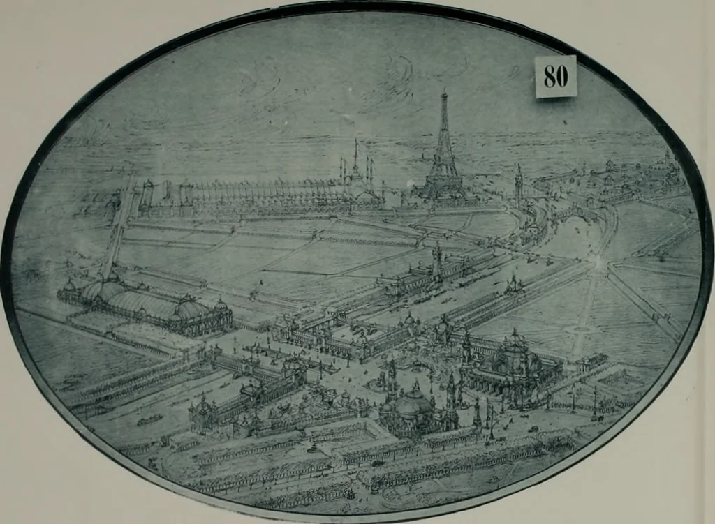 An illustration from Concours pour l'Exposition universelle de 1900; projets exposés au Palais de l'industrie, 1895, leaf 35