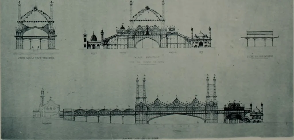 An illustration from Concours pour l'Exposition universelle de 1900; projets exposés au Palais de l'industrie, 1895, leaf 47