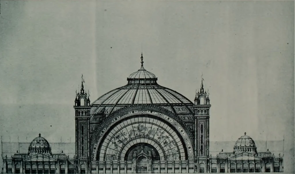An illustration from Concours pour l'Exposition universelle de 1900; projets exposés au Palais de l'industrie, 1895, leaf 49