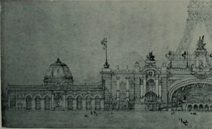 An illustration from Concours pour l'Exposition universelle de 1900; projets exposés au Palais de l'industrie, 1895, leaf 53