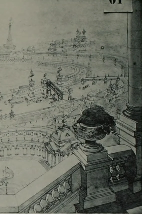 An illustration from Concours pour l'Exposition universelle de 1900; projets exposés au Palais de l'industrie, 1895, leaf 53
