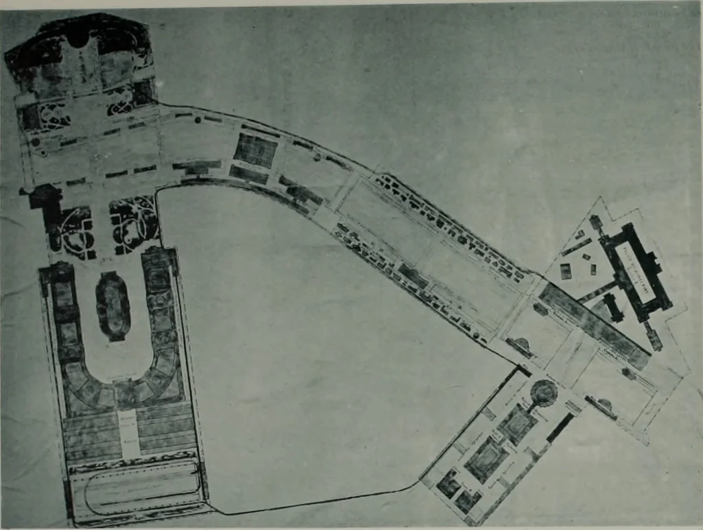 An illustration from Concours pour l'Exposition universelle de 1900; projets exposés au Palais de l'industrie, 1895, leaf 55