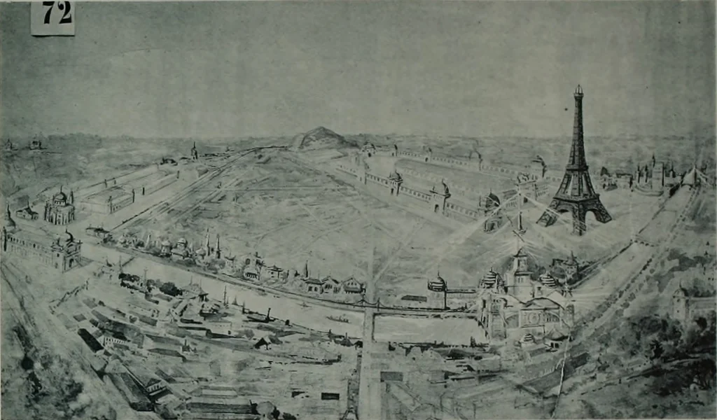 An illustration from Concours pour l'Exposition universelle de 1900; projets exposés au Palais de l'industrie, 1895, leaf 55