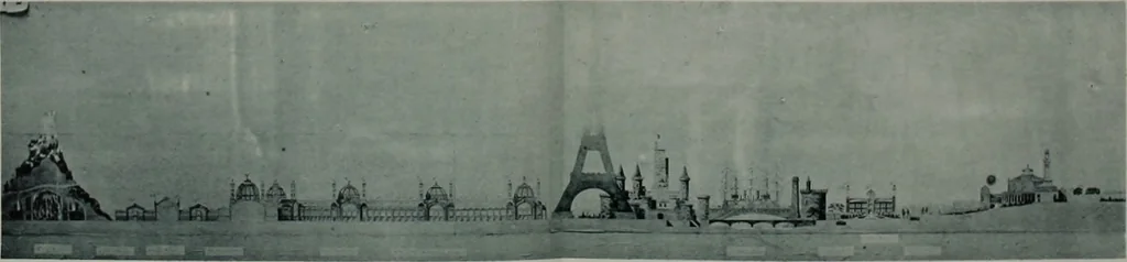 An illustration from Concours pour l'Exposition universelle de 1900; projets exposés au Palais de l'industrie, 1895, leaf 55