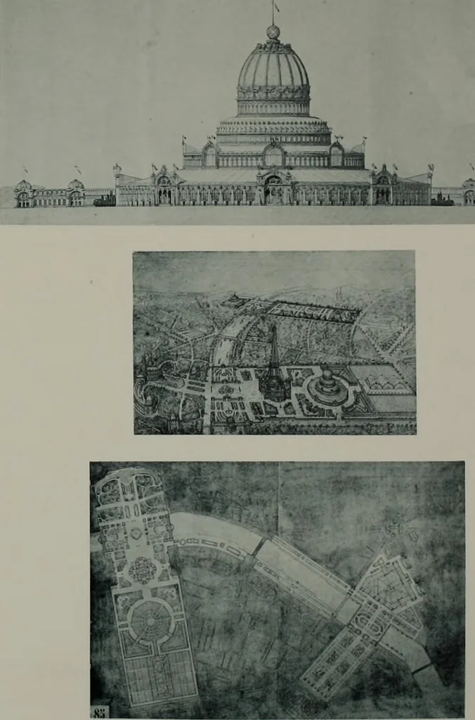 An illustration from Concours pour l'Exposition universelle de 1900; projets exposés au Palais de l'industrie, 1895, leaf 57
