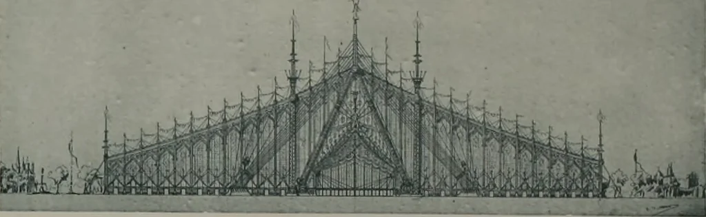 An illustration from Concours pour l'Exposition universelle de 1900; projets exposés au Palais de l'industrie, 1895, leaf 59