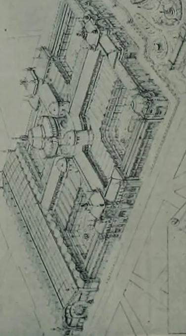 An illustration from Concours pour l'Exposition universelle de 1900; projets exposés au Palais de l'industrie, 1895, leaf 61