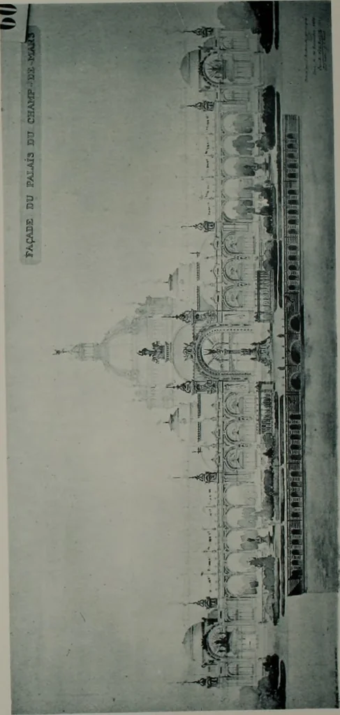 An illustration from Concours pour l'Exposition universelle de 1900; projets exposés au Palais de l'industrie, 1895, leaf 61