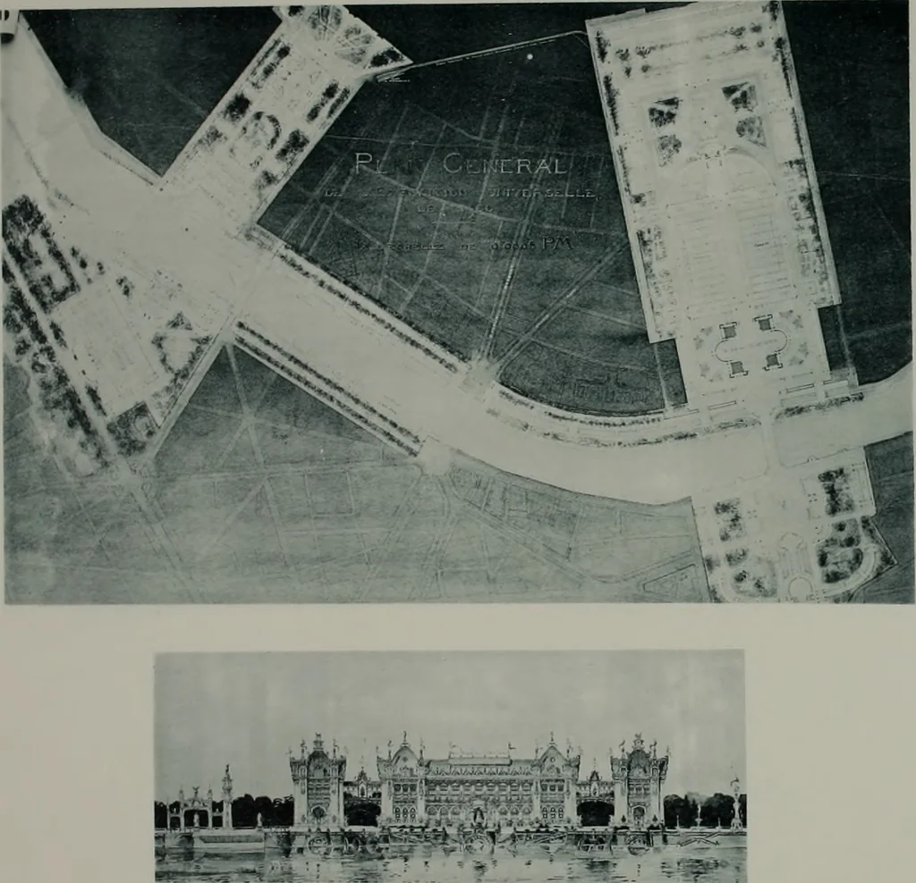 An illustration from Concours pour l'Exposition universelle de 1900; projets exposés au Palais de l'industrie, 1895, leaf 63
