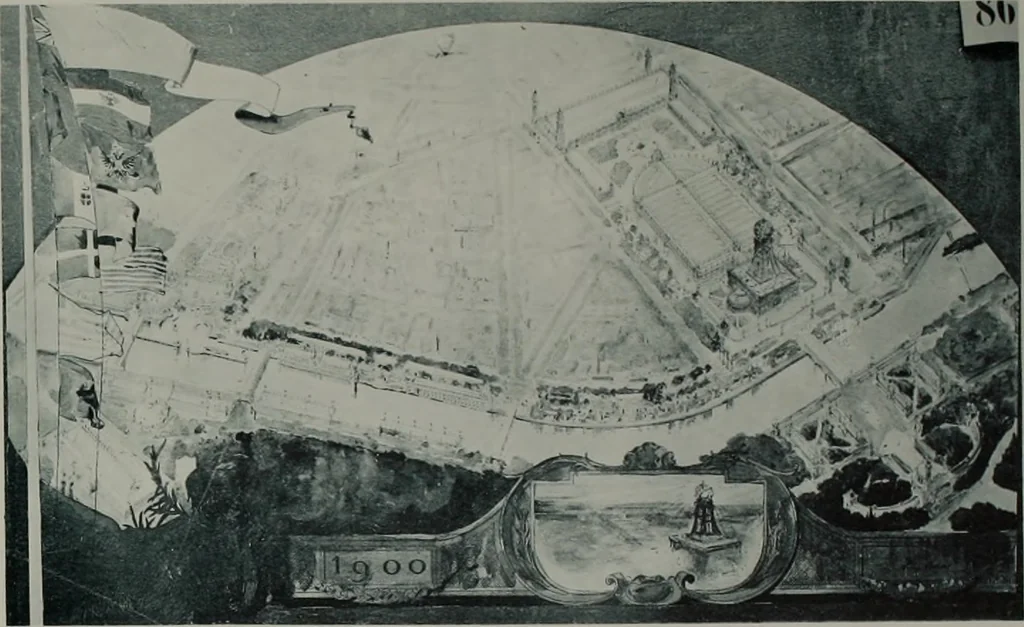 An illustration from Concours pour l'Exposition universelle de 1900; projets exposés au Palais de l'industrie, 1895, leaf 63