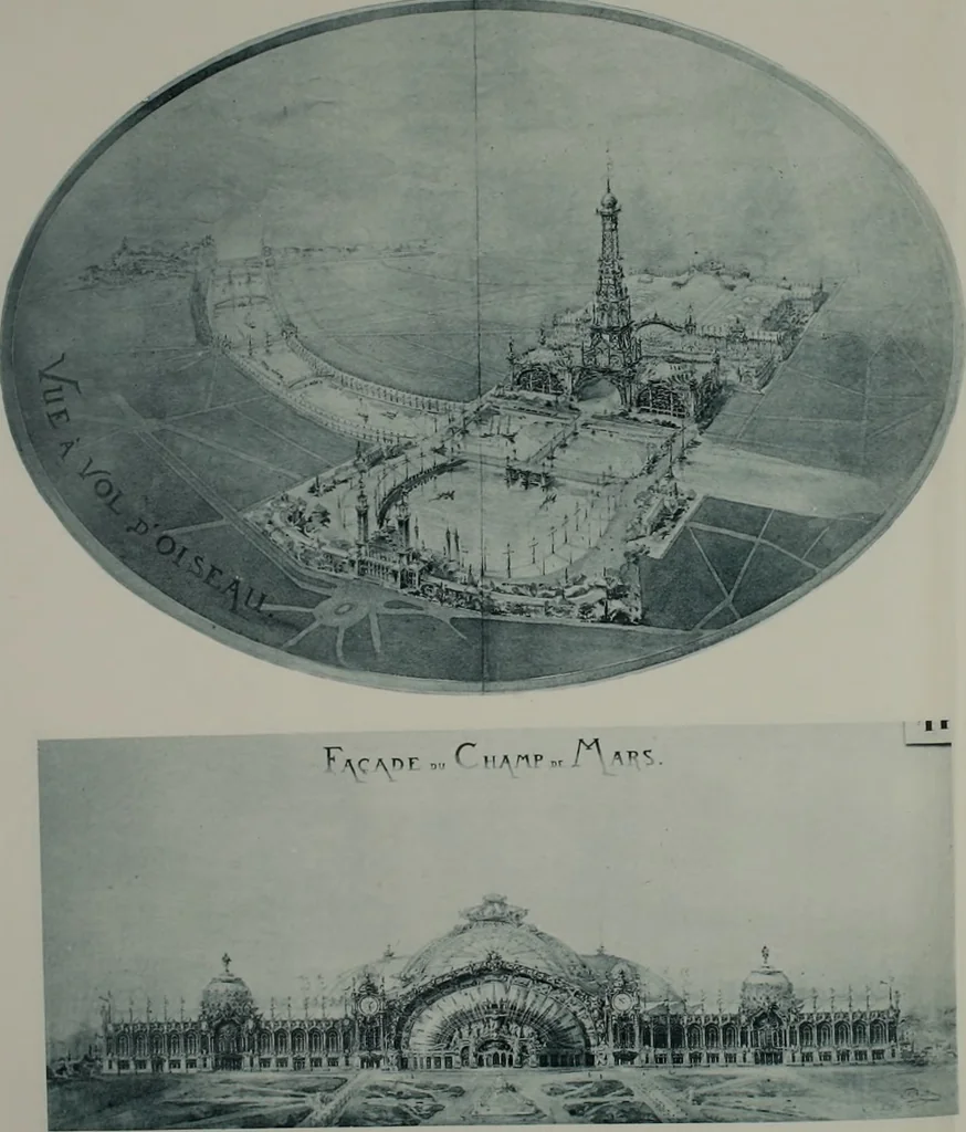 An illustration from Concours pour l'Exposition universelle de 1900; projets exposés au Palais de l'industrie, 1895, leaf 65