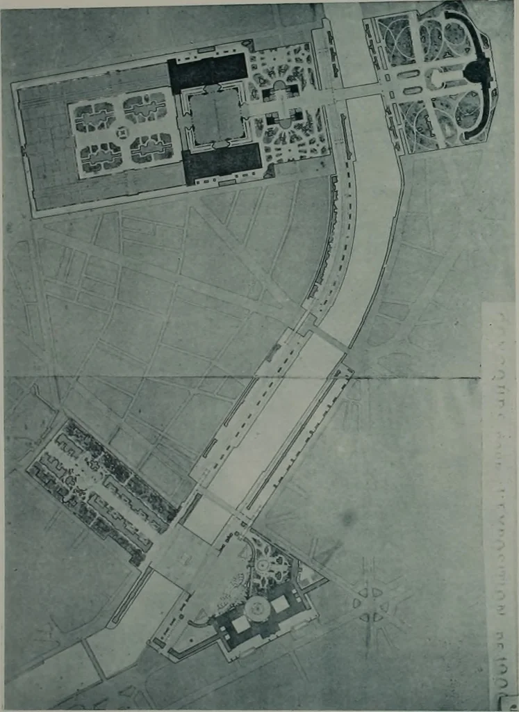 An illustration from Concours pour l'Exposition universelle de 1900; projets exposés au Palais de l'industrie, 1895, leaf 69