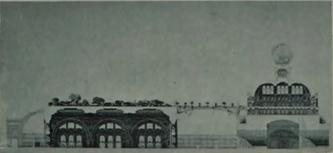 An illustration from Concours pour l'Exposition universelle de 1900; projets exposés au Palais de l'industrie, 1895, leaf 69