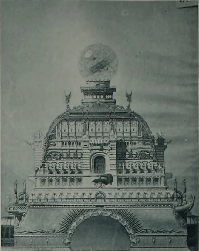 An illustration from Concours pour l'Exposition universelle de 1900; projets exposés au Palais de l'industrie, 1895, leaf 69