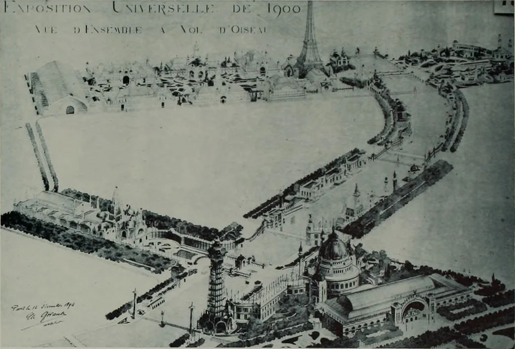 An illustration from Concours pour l'Exposition universelle de 1900; projets exposés au Palais de l'industrie, 1895, leaf 7