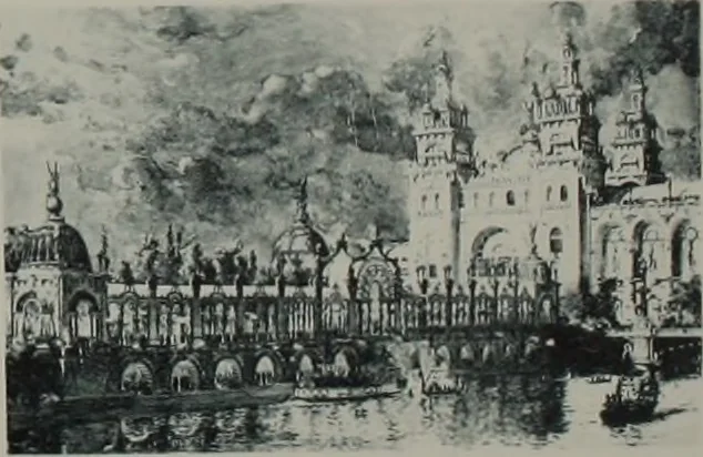 An illustration from Concours pour l'Exposition universelle de 1900; projets exposés au Palais de l'industrie, 1895, leaf 73