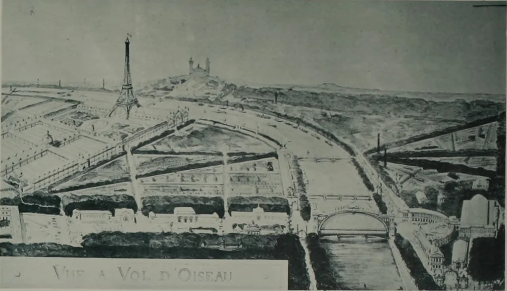 An illustration from Concours pour l'Exposition universelle de 1900; projets exposés au Palais de l'industrie, 1895, leaf 75