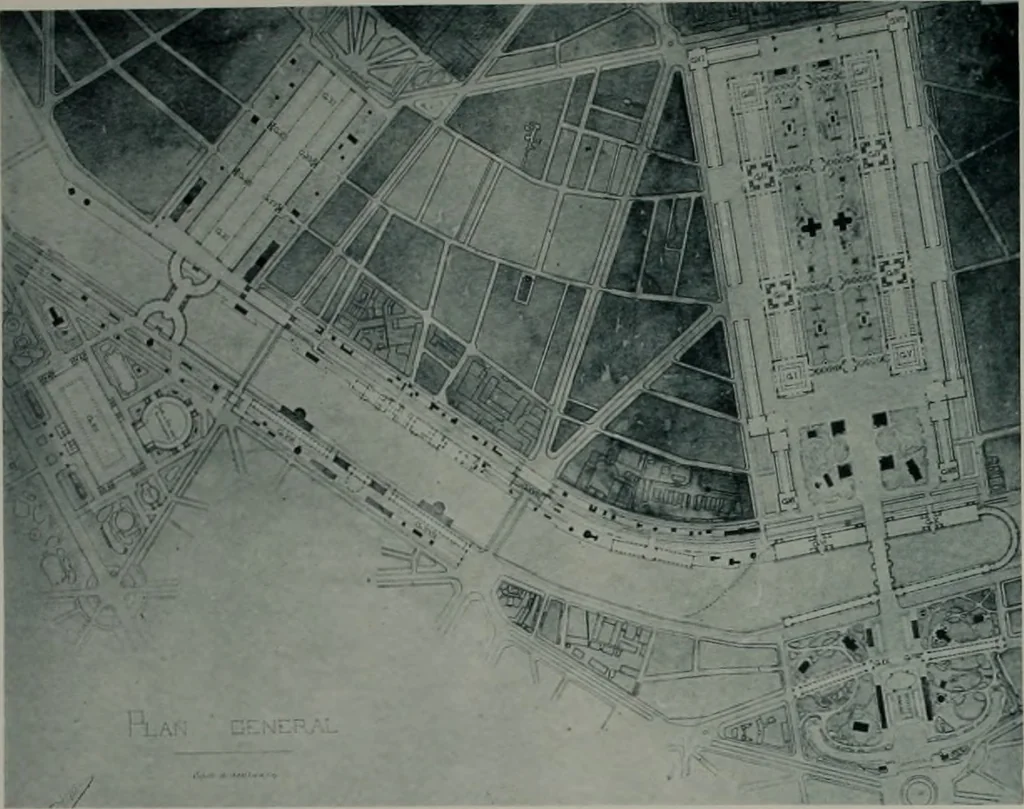 An illustration from Concours pour l'Exposition universelle de 1900; projets exposés au Palais de l'industrie, 1895, leaf 79