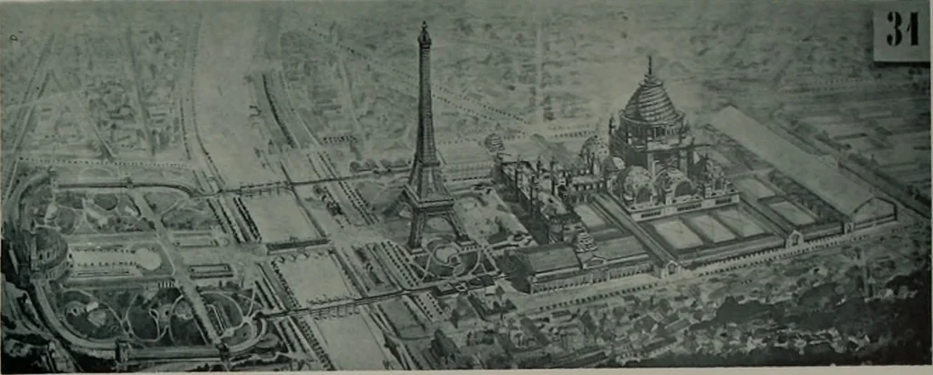 An illustration from Concours pour l'Exposition universelle de 1900; projets exposés au Palais de l'industrie, 1895, leaf 85