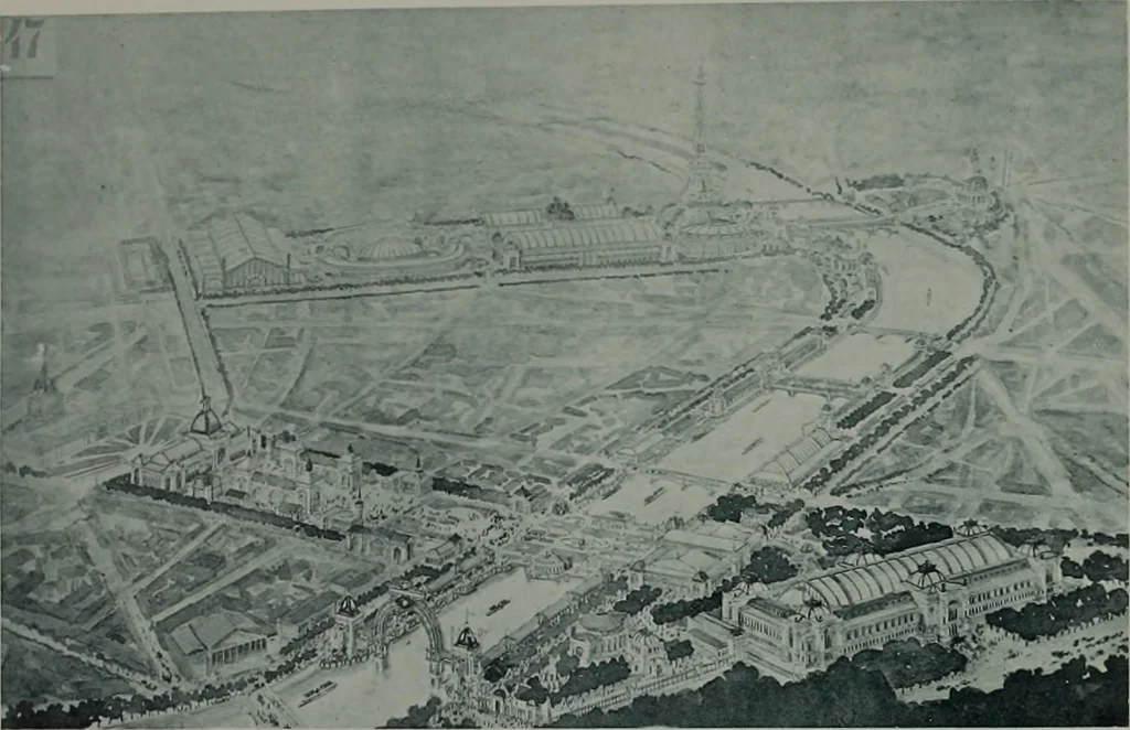 An illustration from Concours pour l'Exposition universelle de 1900; projets exposés au Palais de l'industrie, 1895, leaf 89