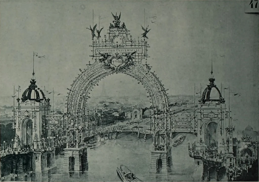 An illustration from Concours pour l'Exposition universelle de 1900; projets exposés au Palais de l'industrie, 1895, leaf 89