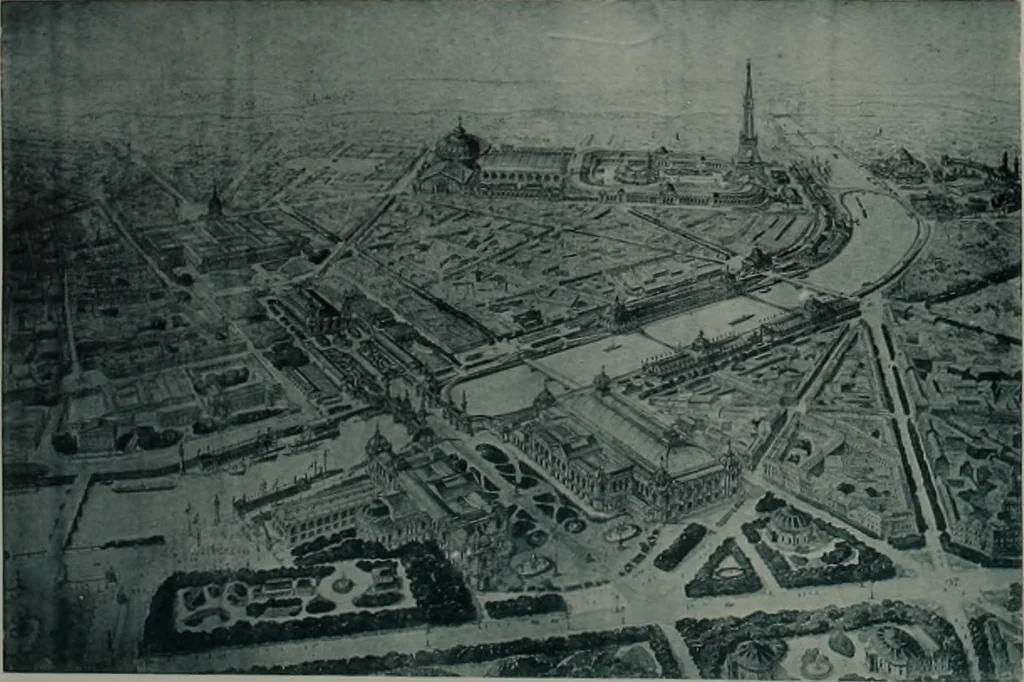 An illustration from Concours pour l'Exposition universelle de 1900; projets exposés au Palais de l'industrie, 1895, leaf 9