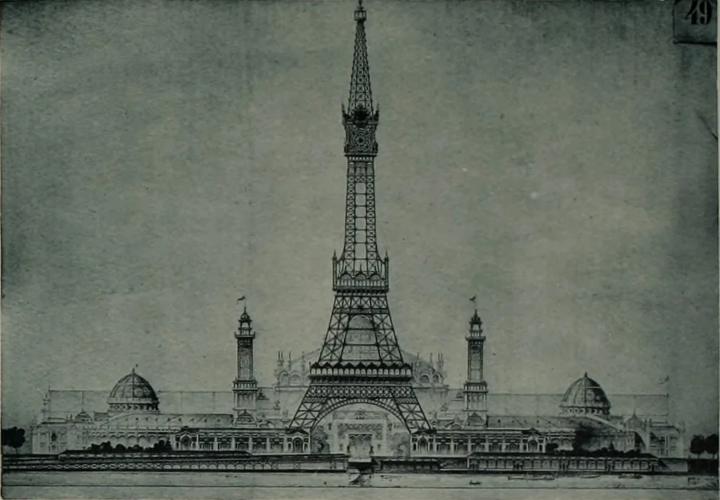 An illustration from Concours pour l'Exposition universelle de 1900; projets exposés au Palais de l'industrie, 1895, leaf 9