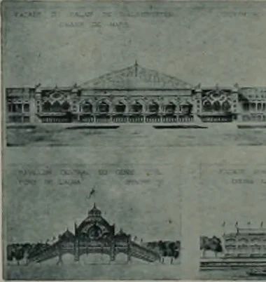 An illustration from Concours pour l'Exposition universelle de 1900; projets exposés au Palais de l'industrie, 1895, leaf 9